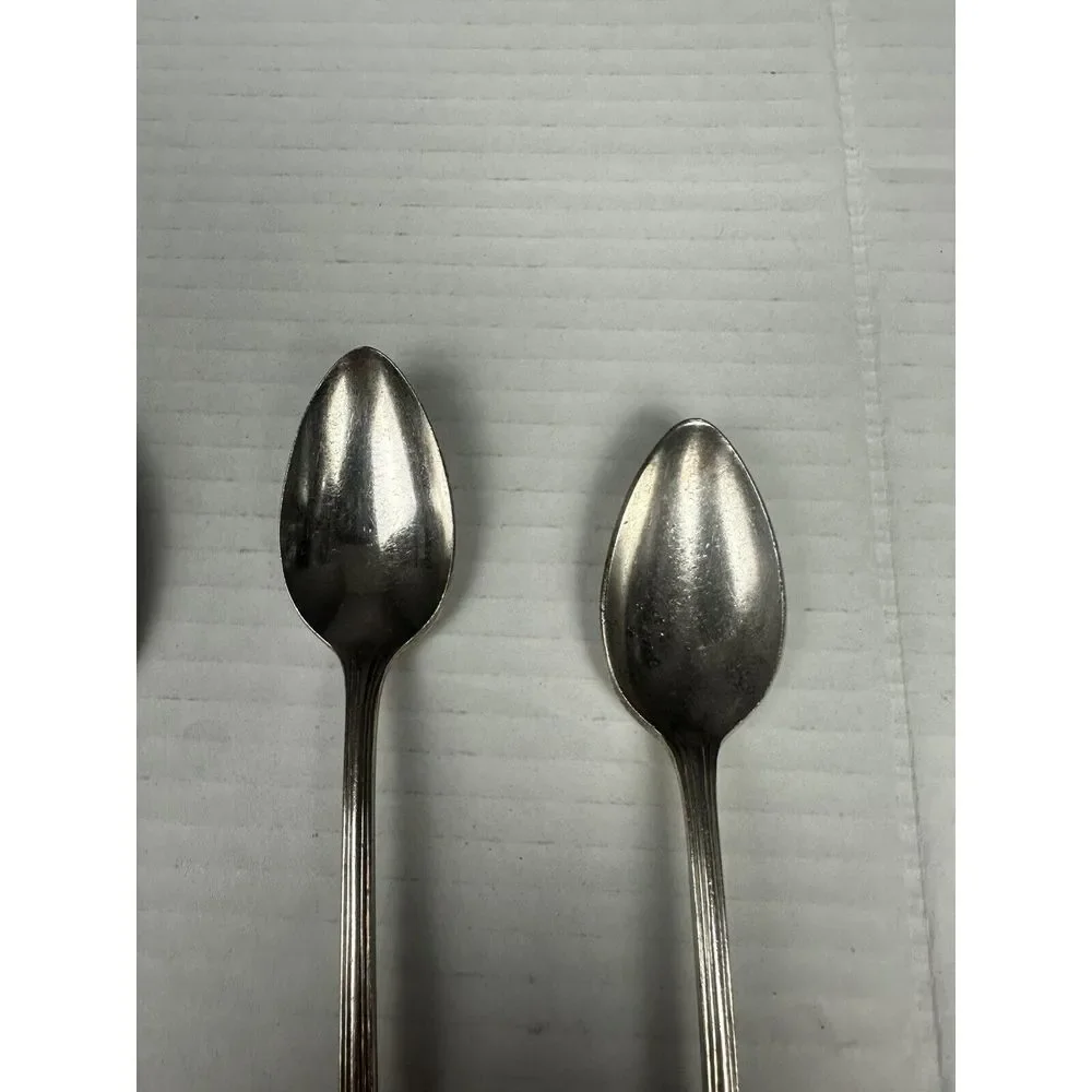 VTG International Victor S Co. Silver Silverplate Lot Of3 Iced Tea Spoon 7- 5/8